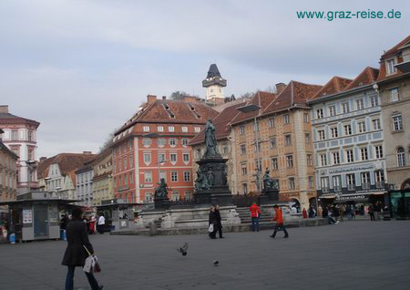 Der Hauptplatz in Graz